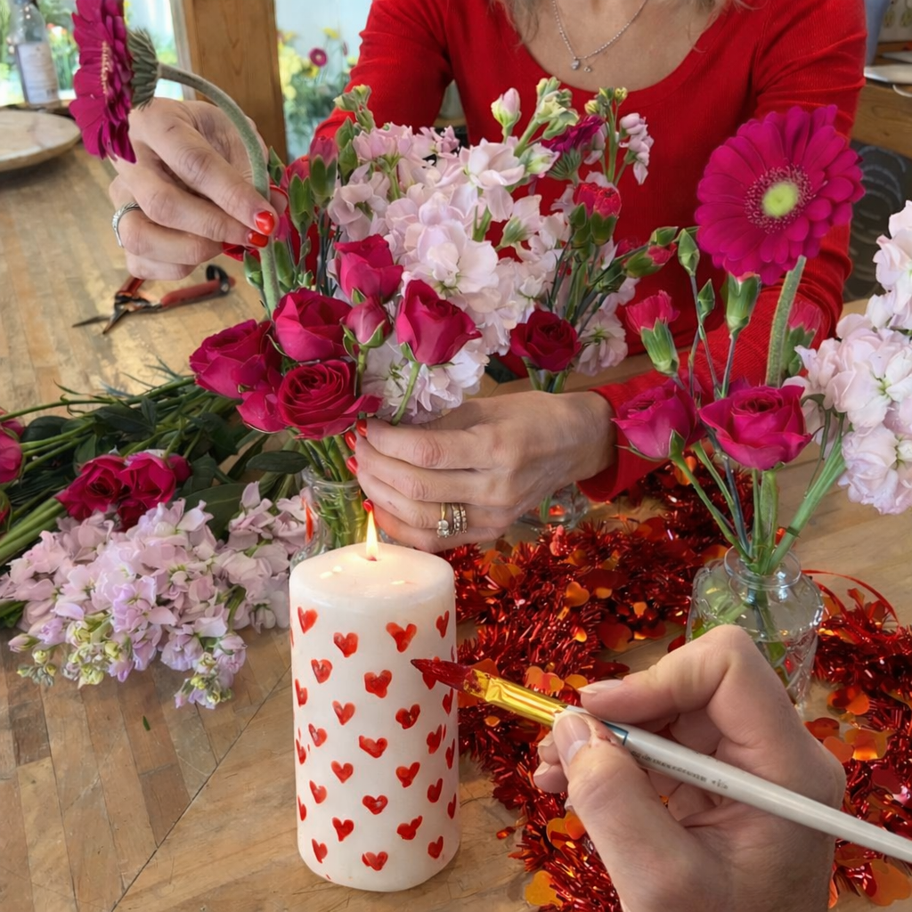 Galentine’s Workshop: Flowers • Candles • Forever Jewelry
