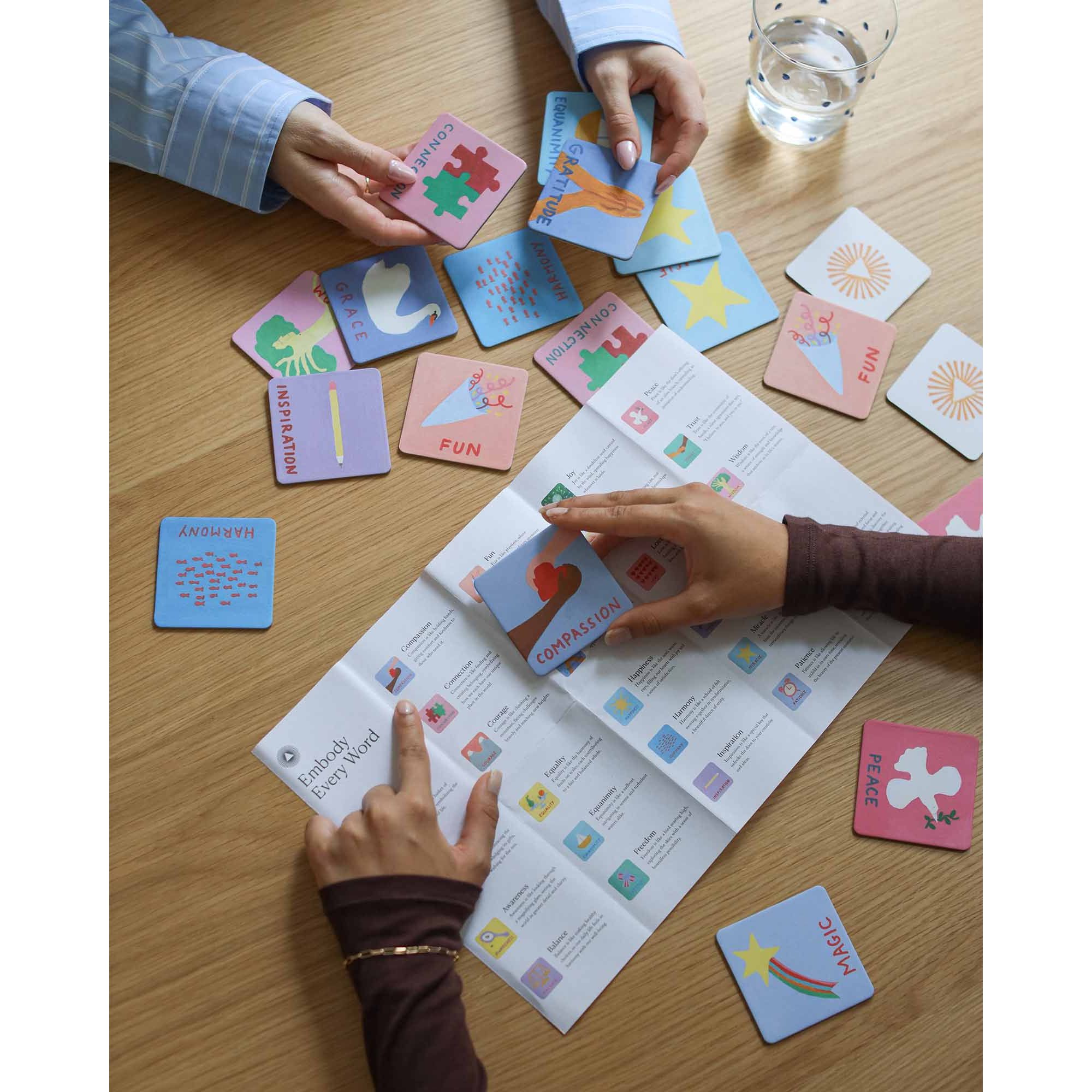 Mindful Memory Game for Kids, Matching Pairs and Words