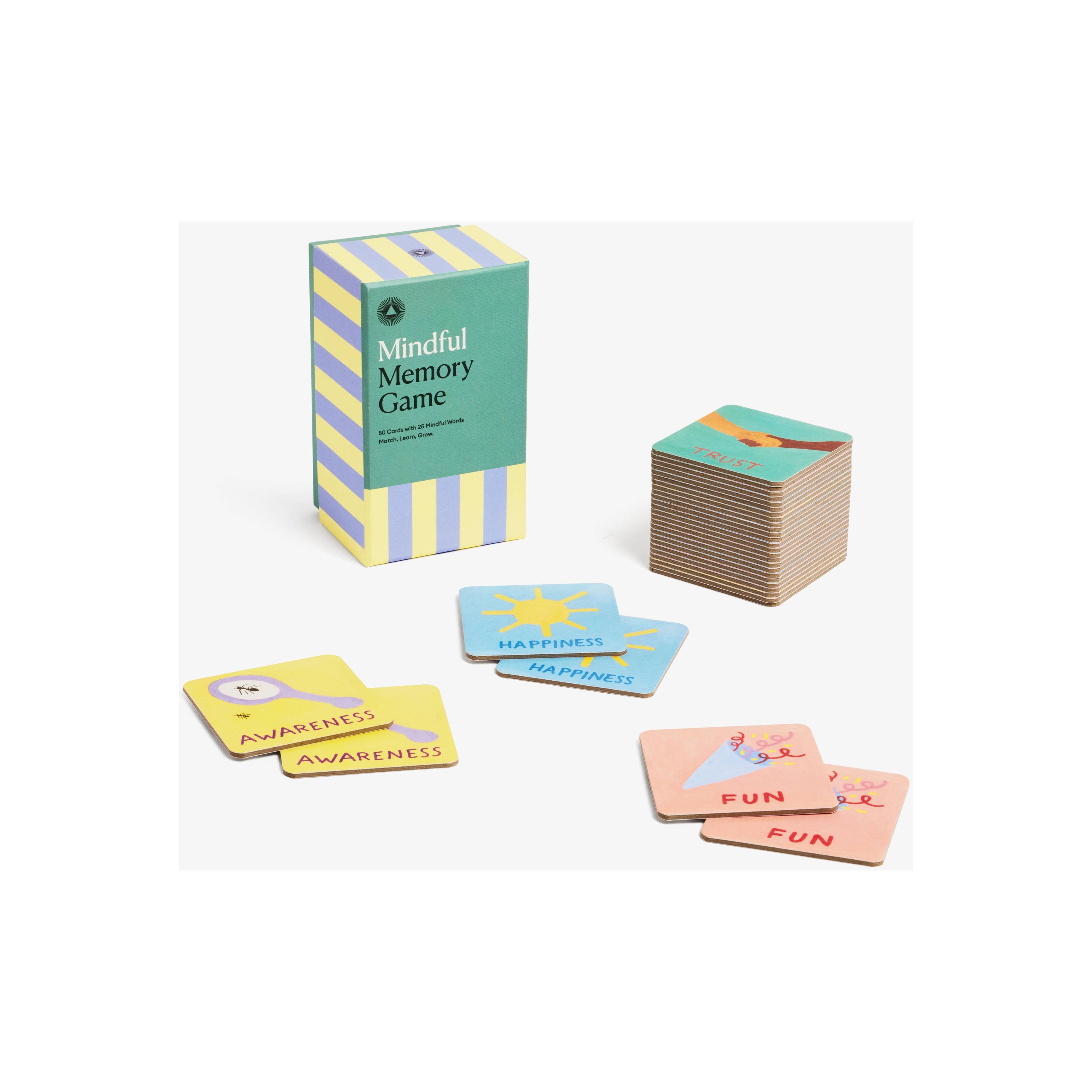 Mindful Memory Game for Kids, Matching Pairs and Words