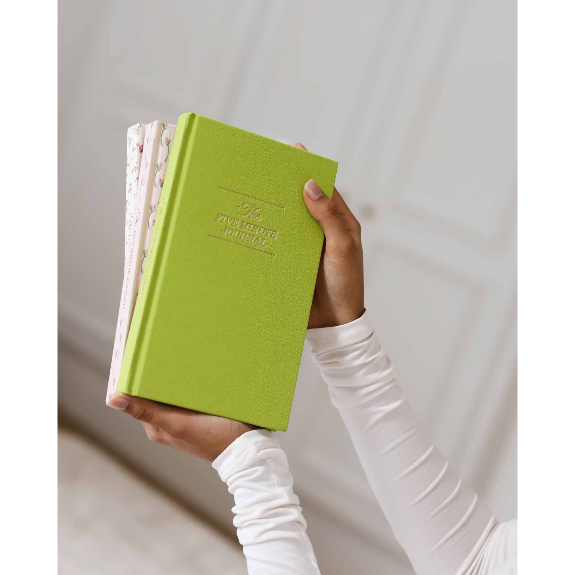 The Five Minute Journal Apple Green - Daily Guided Gratitude