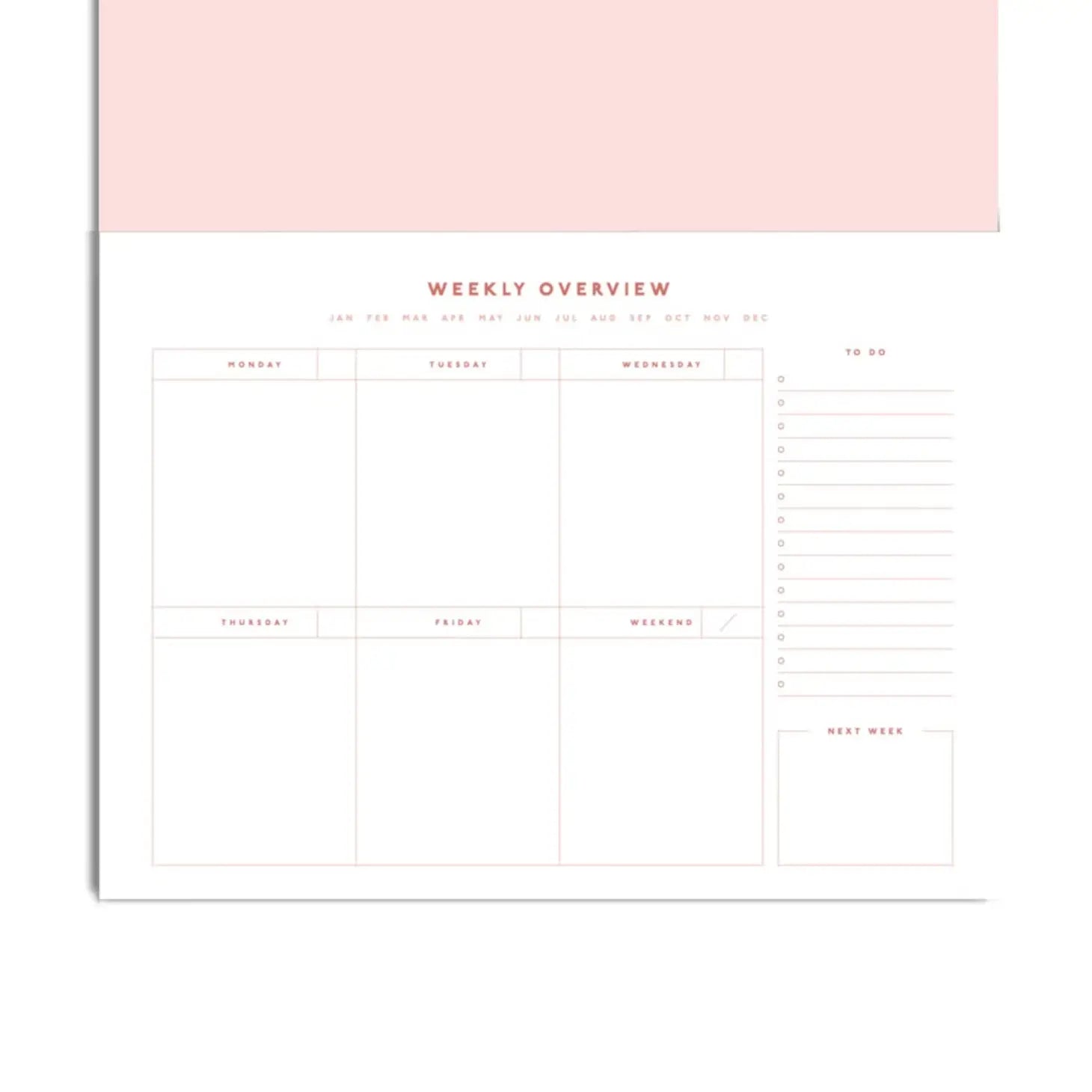 Joy Weekly Desk Planner