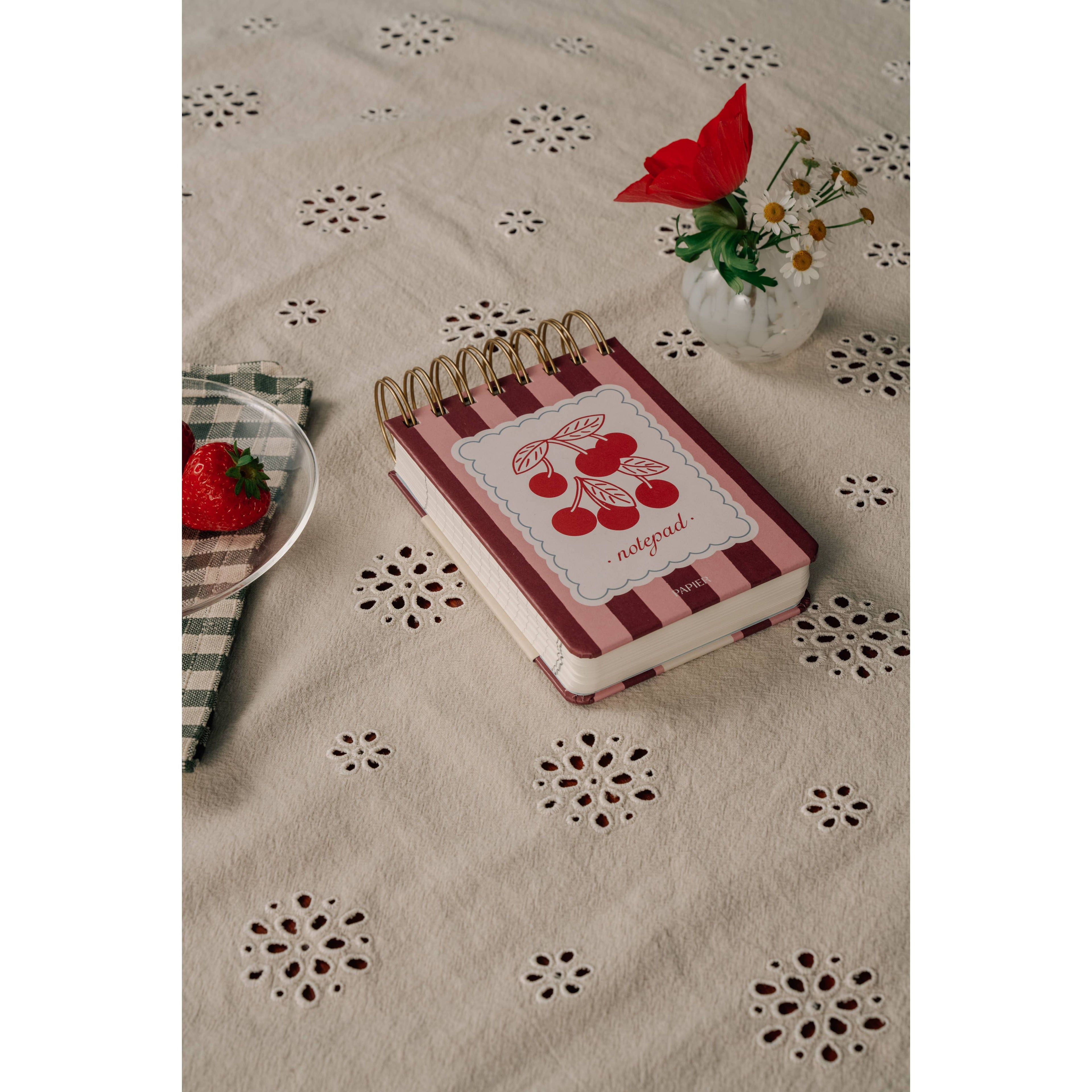 Very Cherry Chunky Spiral Notepad