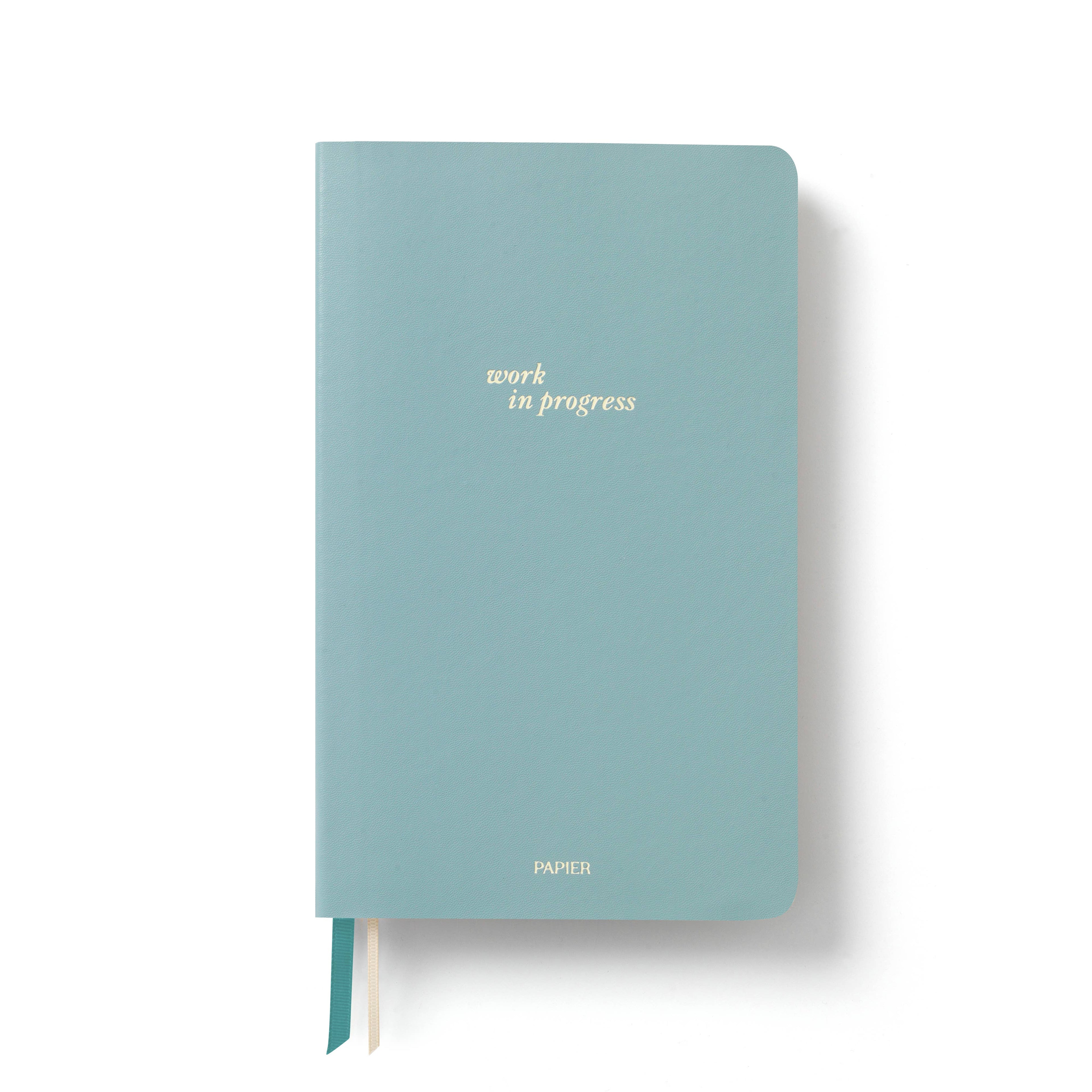 Work in Progress A5 Softcover Lined Notebook - PU Leather