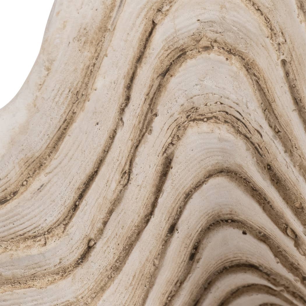 Ivory Pearlized Clam Shell Bowl