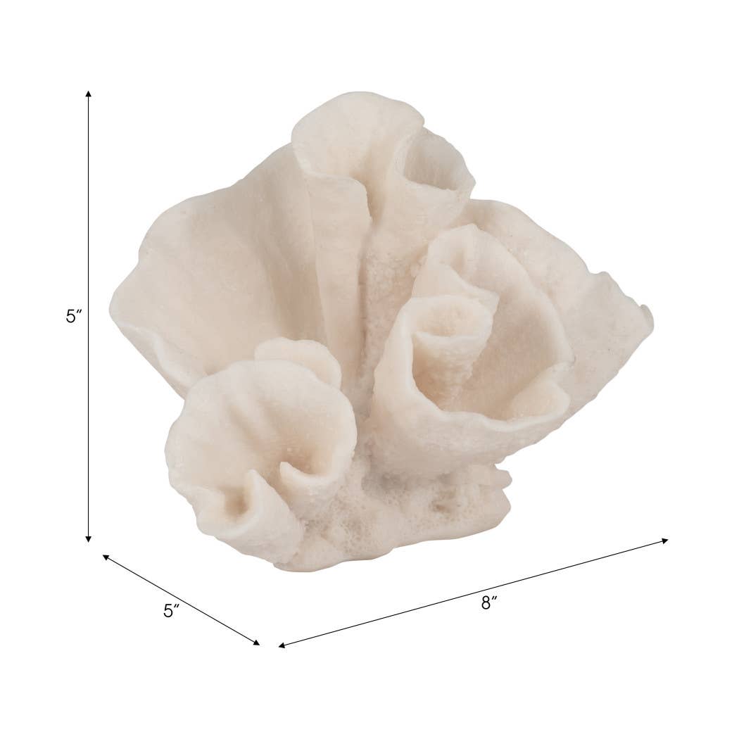 Ivory Resin Coastal Coral