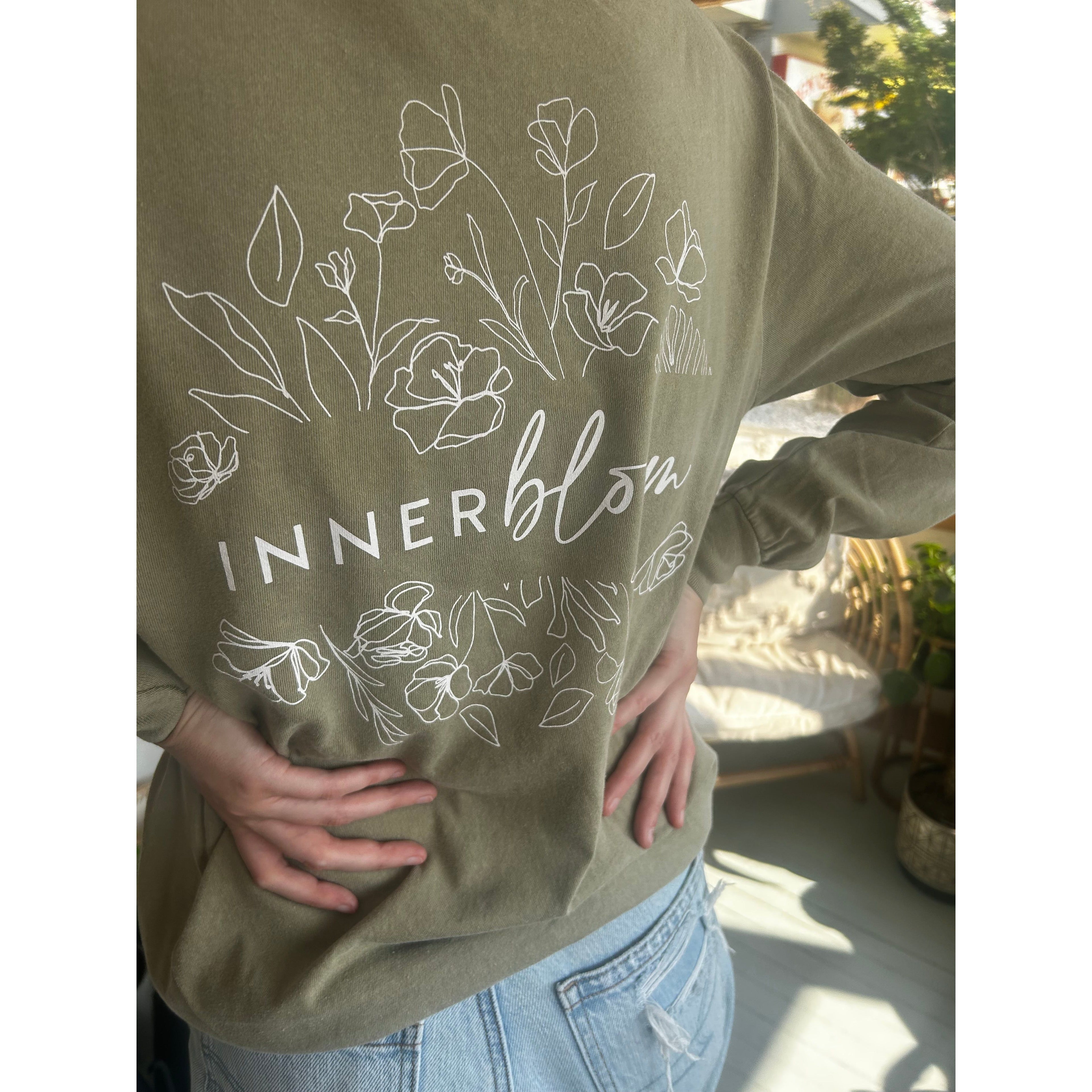 Innerbloom Long Sleeve Tee - Sage Green