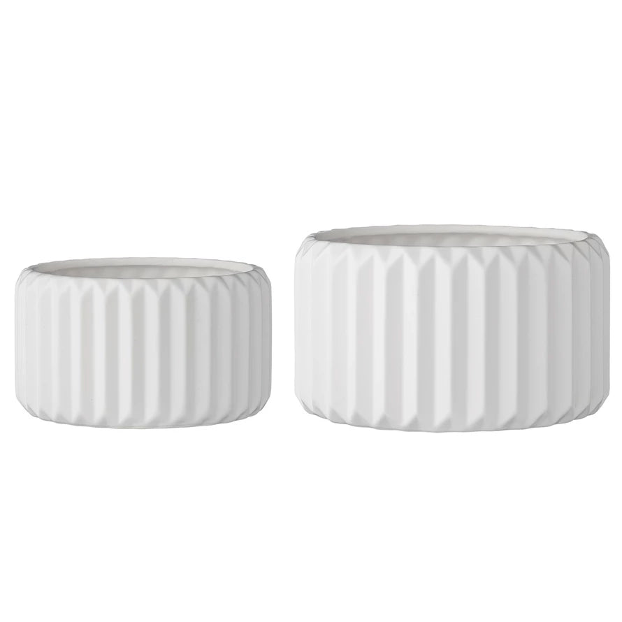 Stoneware Fluted Planter