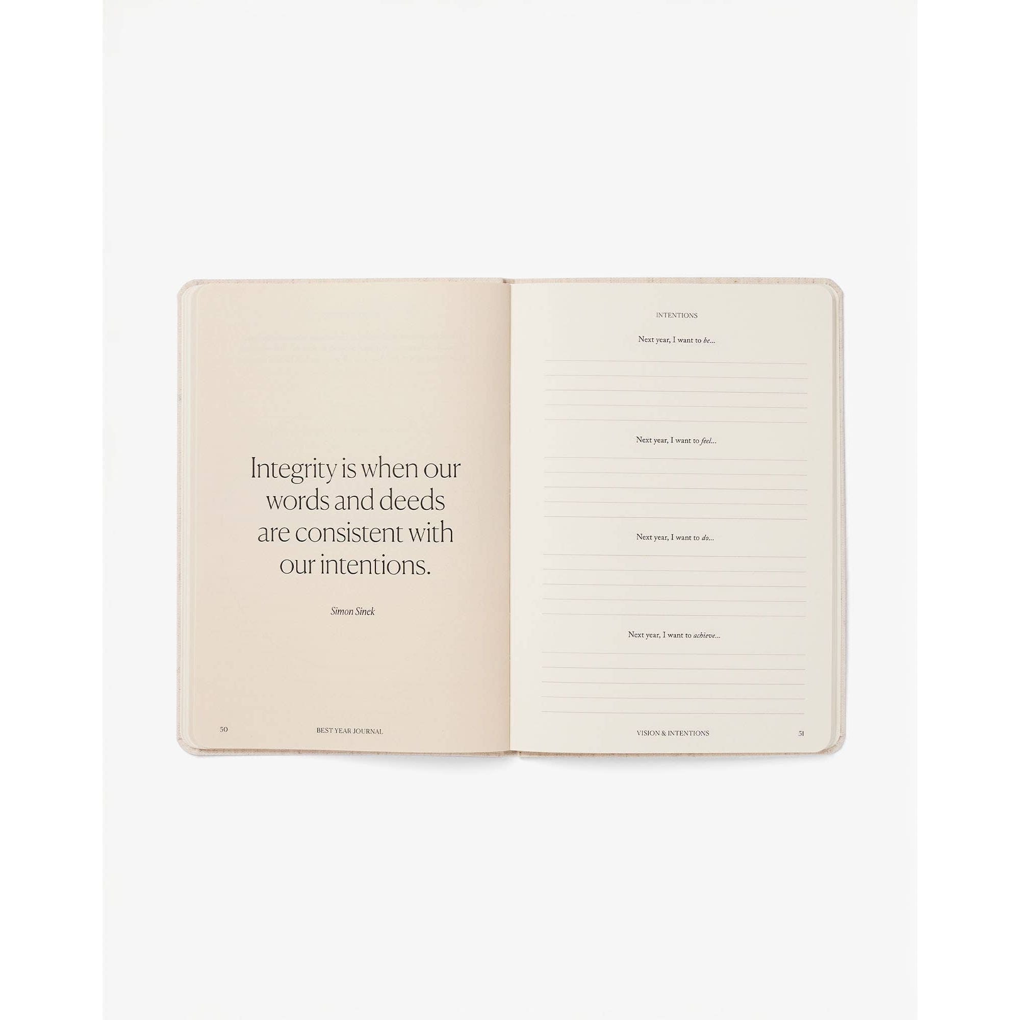 Best Year Journal Essential Oat, Simple express format