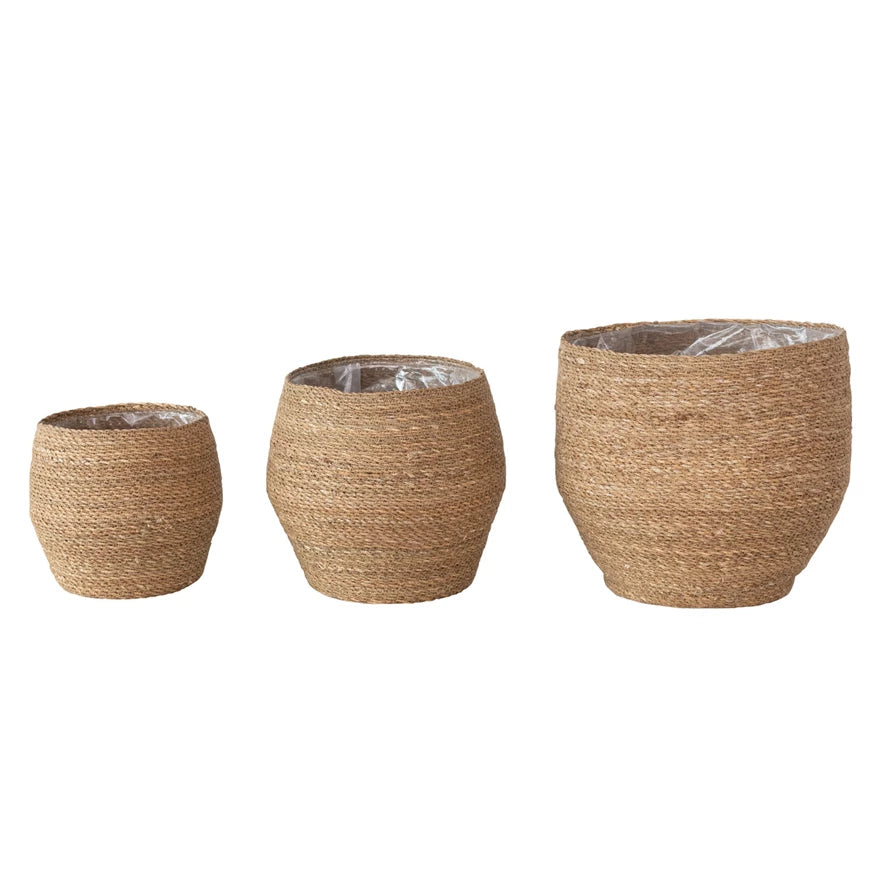 Decorative Basket with Plastic Lining