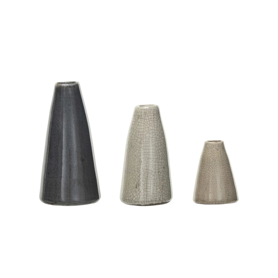 Crackle Bud Vase