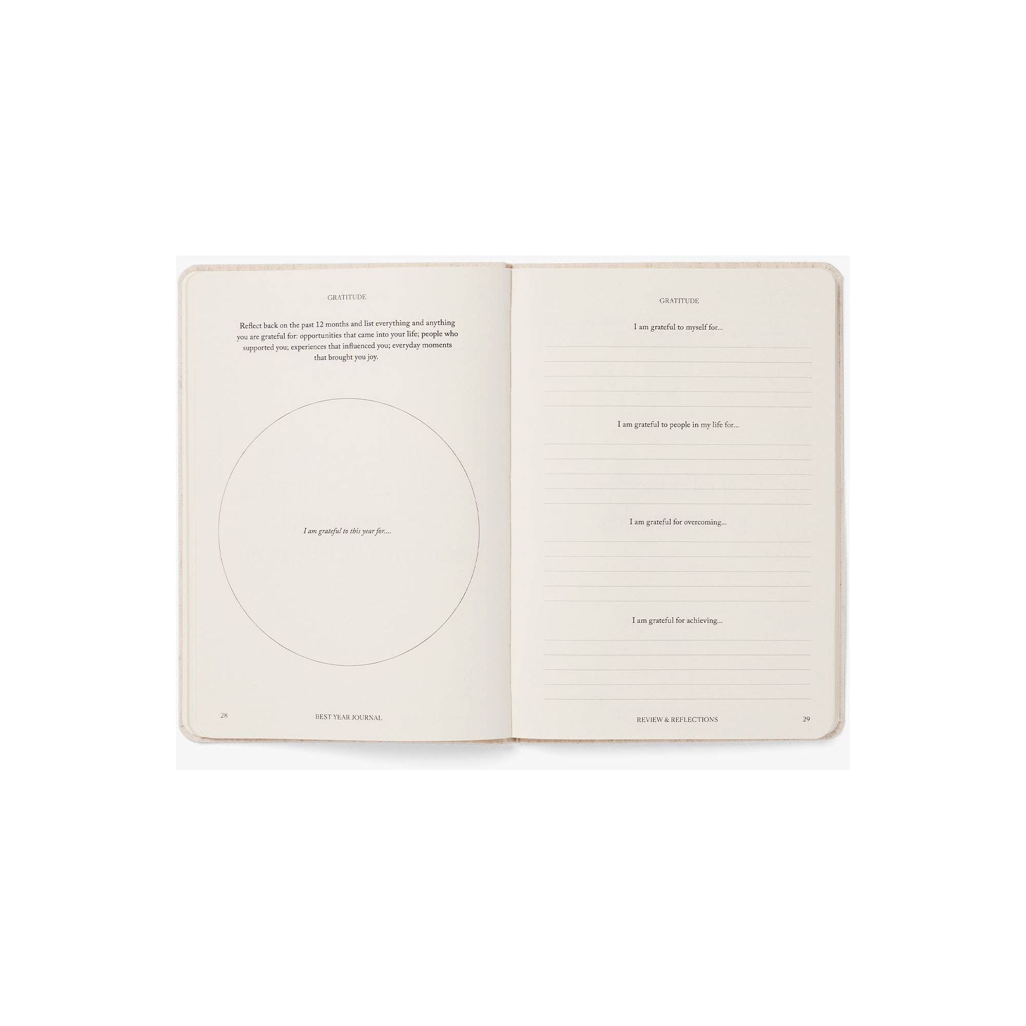 Best Year Journal Essential Oat, Simple express format