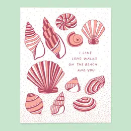 Walks on the Beach Card