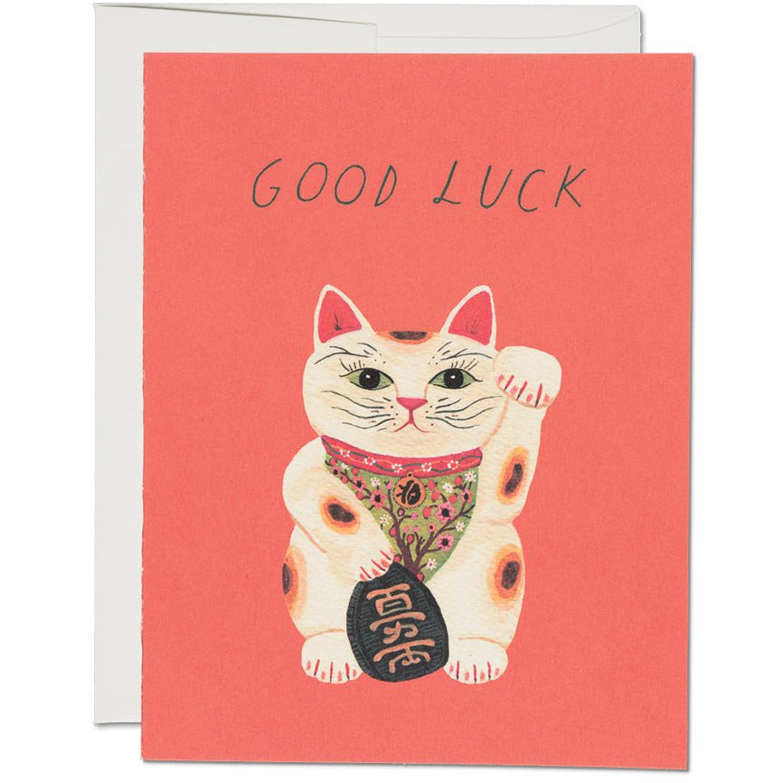 GOOD LUCK KITTY CARD