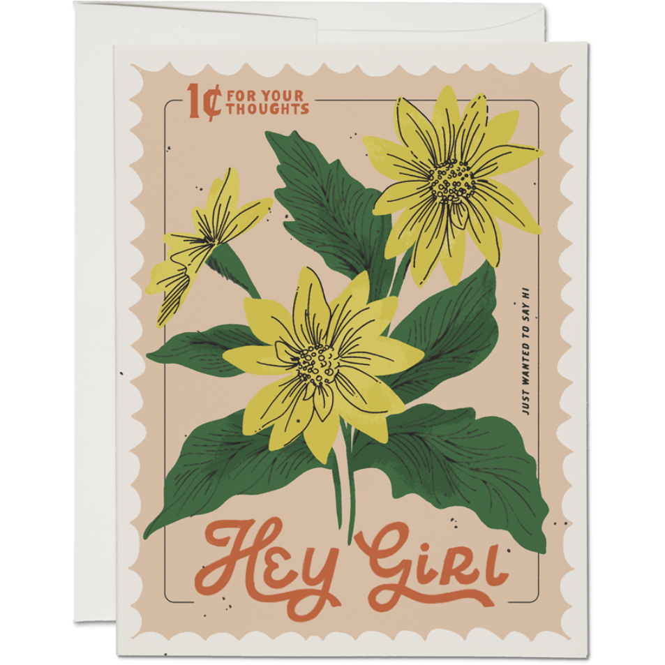 HEY GIRL BLANK CARD