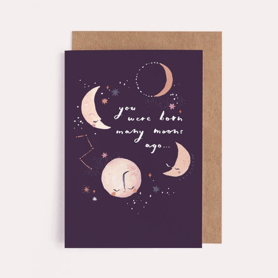 Many Moons Birthday Card