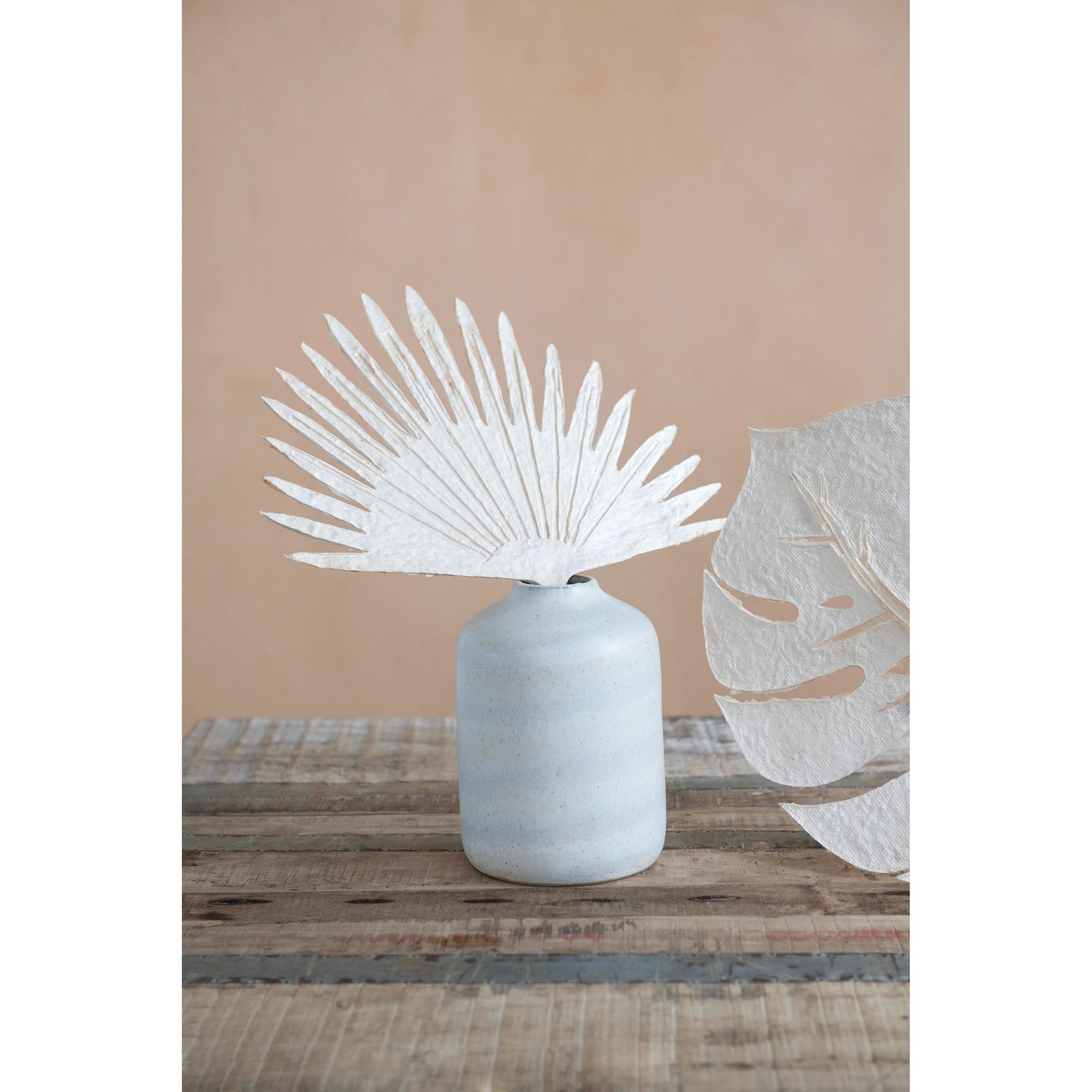 Stoneware Vase with Reactive Glaze