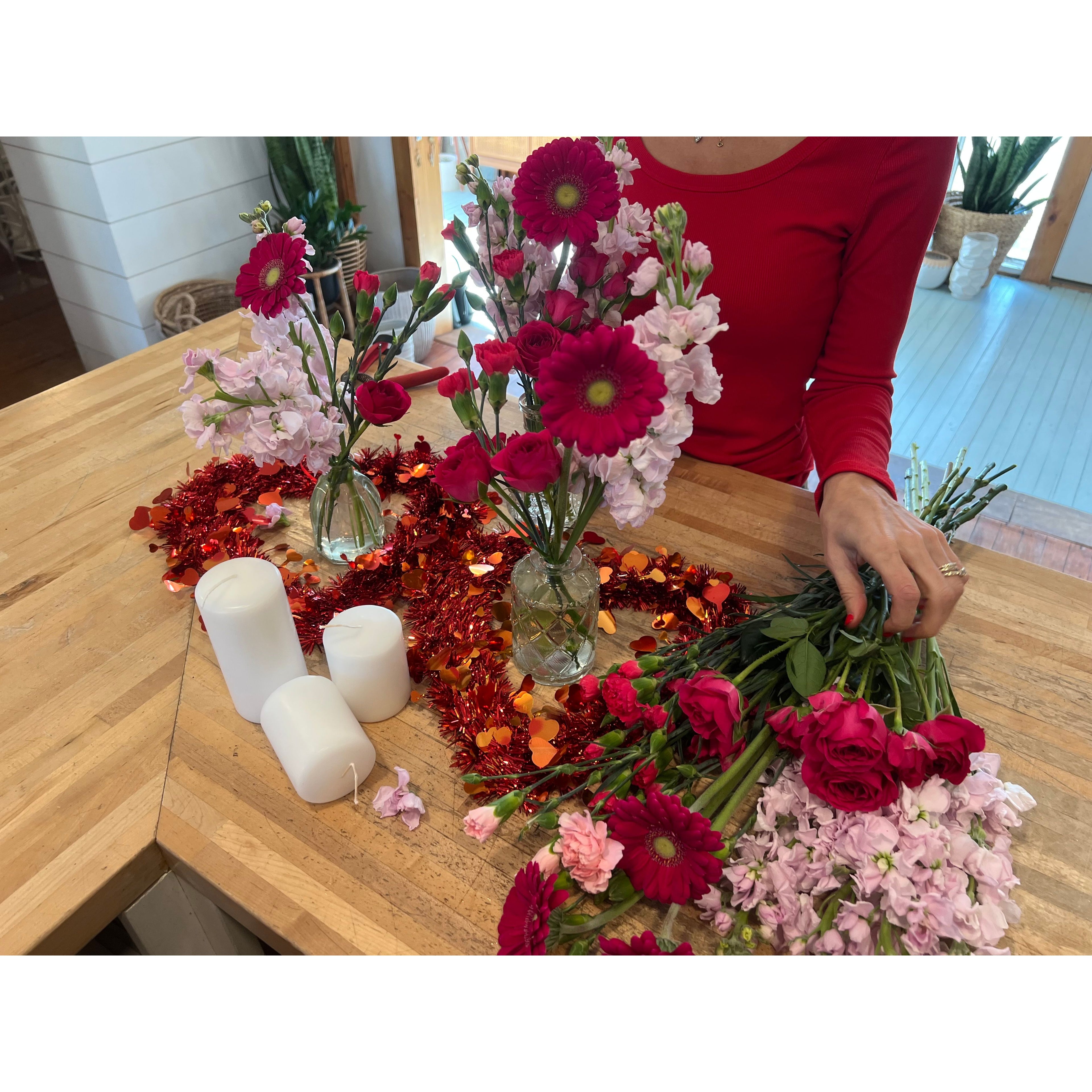 Galentine’s Workshop: Flowers • Candles • Forever Jewelry