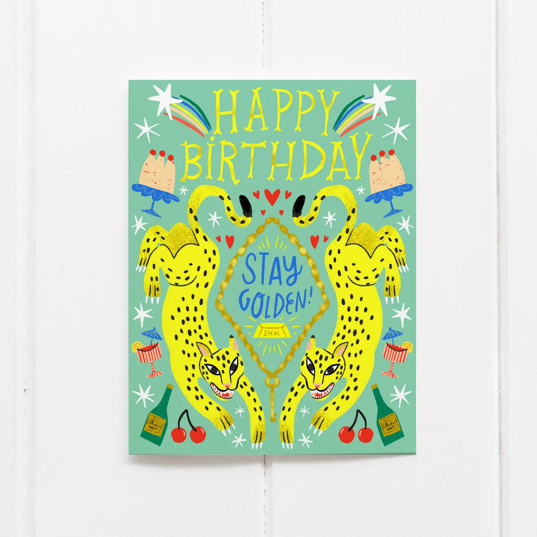 Stay Golden Birthday Card