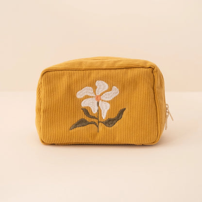 Corduroy Makeup Bag