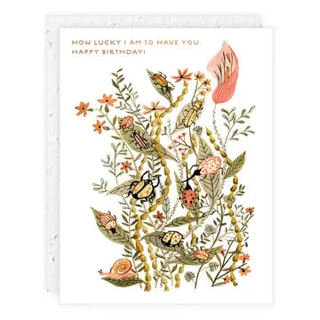 How Lucky I Am - Birthday Card