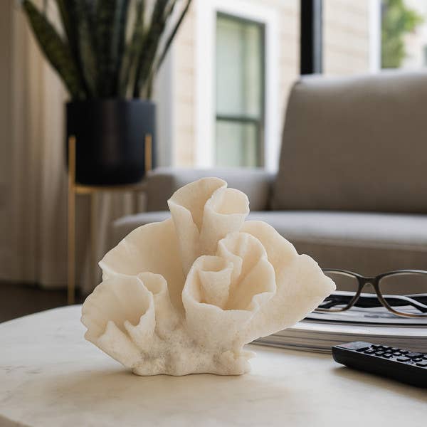 Ivory Resin Coastal Coral