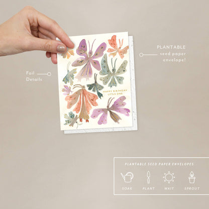 Butterflies - Birthday Card