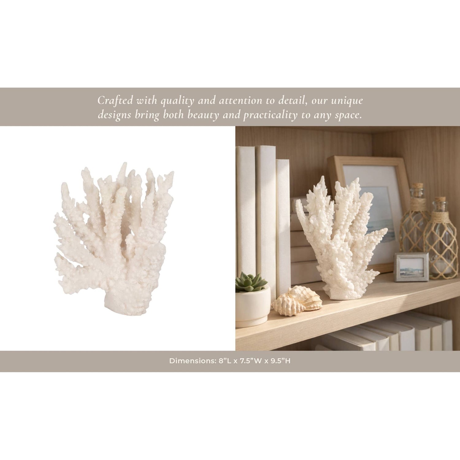 Resin Novelty Coastal Coral Reef Figurine