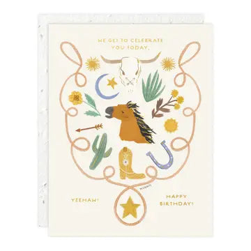 Yee Haw - Birthday Card