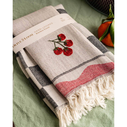 Tomato - Hand Stitched Kitchen Towel