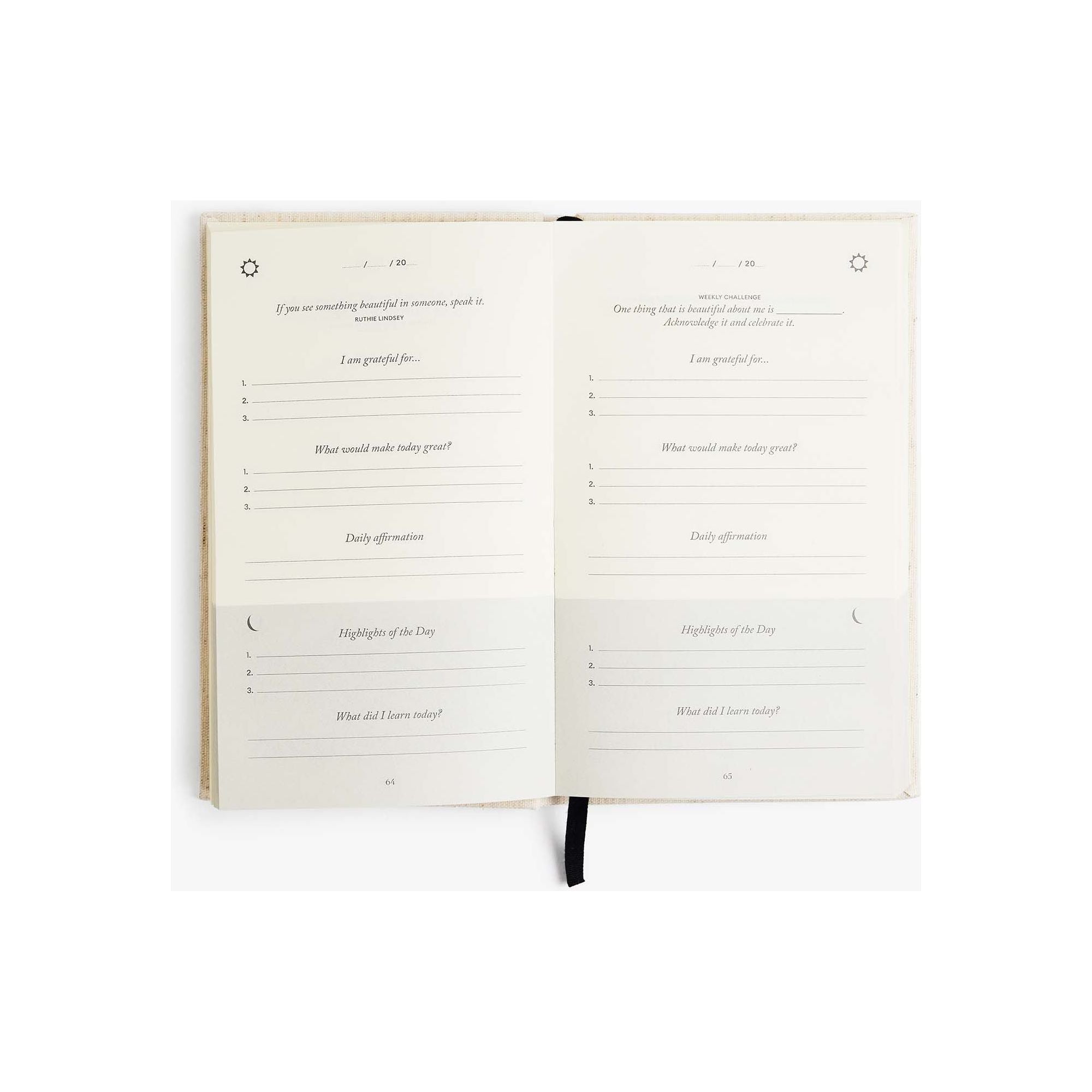 The Five Minute Journal Ditsy Tulip - Daily Guided Gratitude