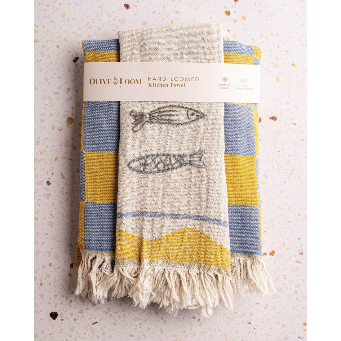 Sardine - Hand Stitched Kitchen Towel