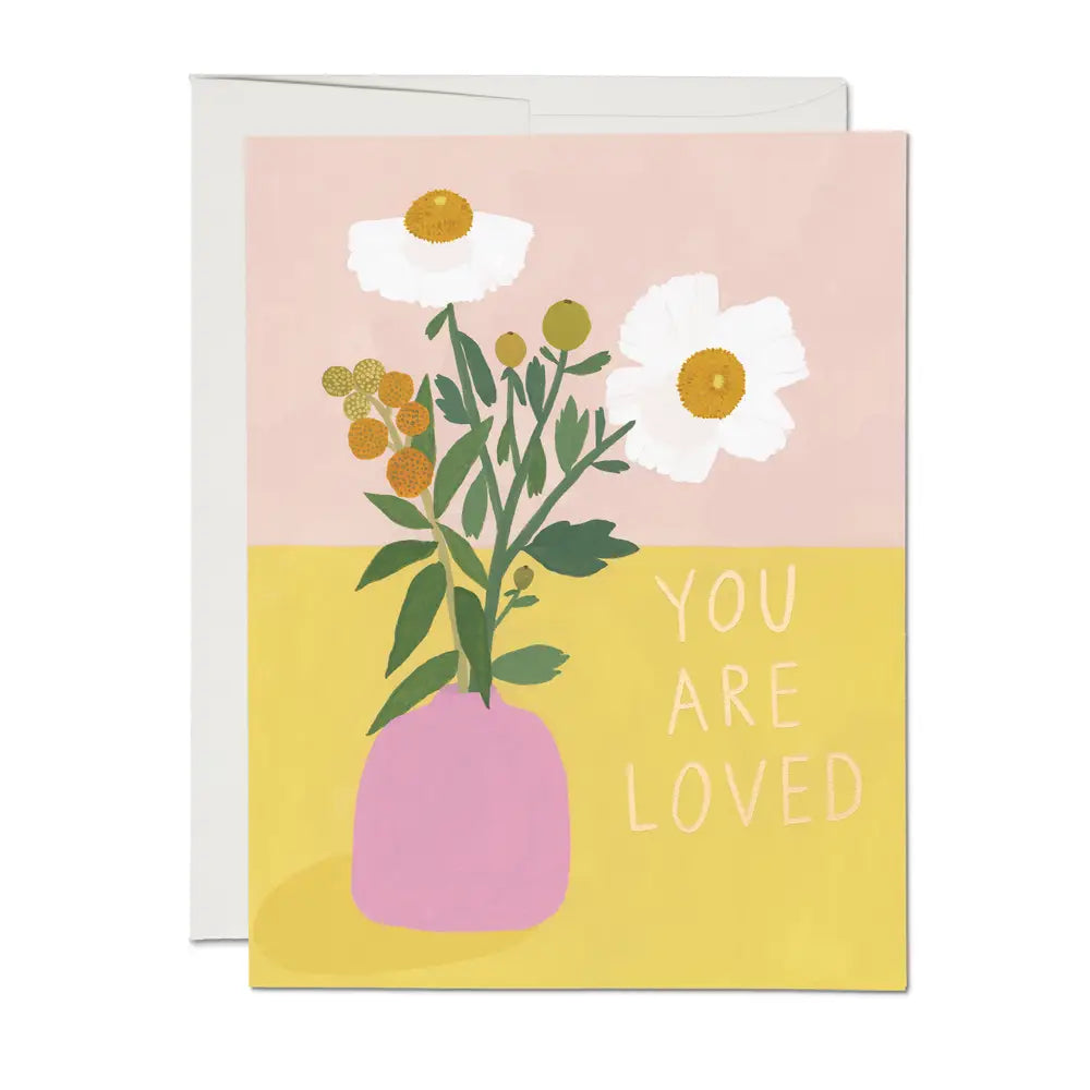 White Poppies Card