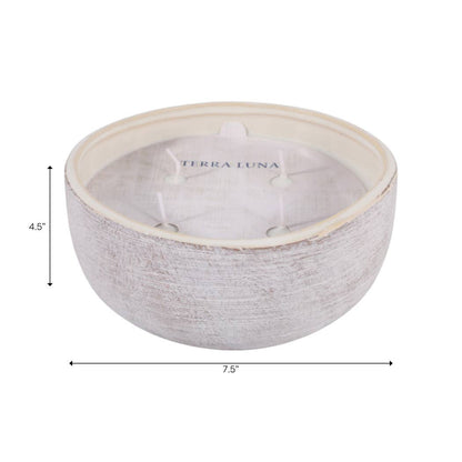 Magnolia and Lily White Ceramic Candle