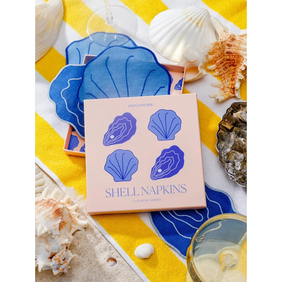 Shell Cocktail Napkins