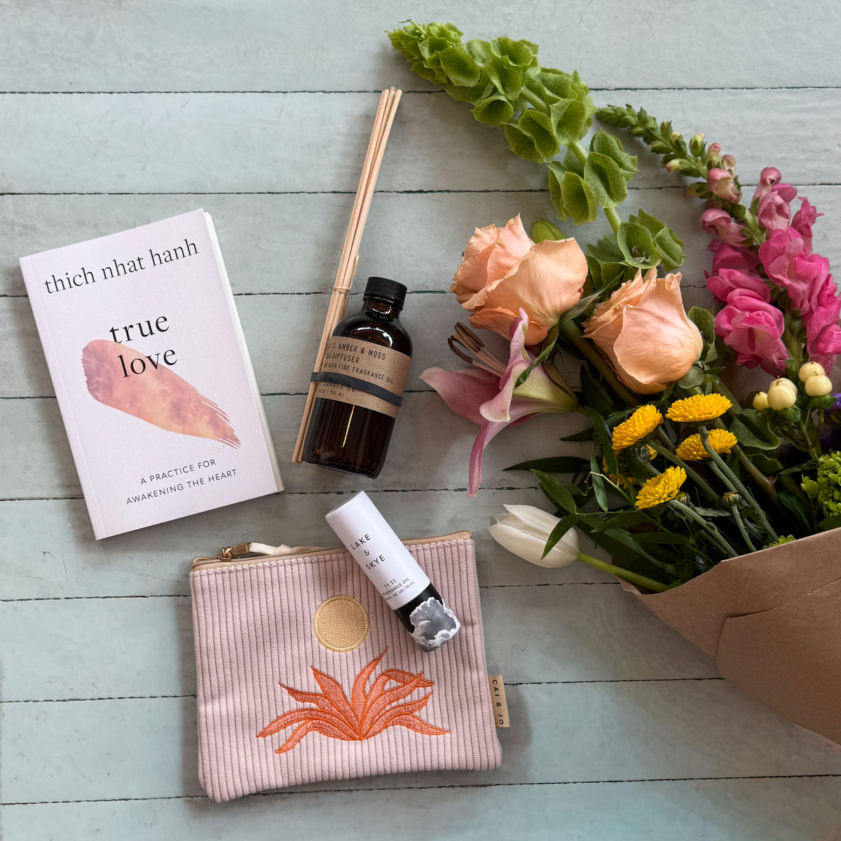 Curated Gift with Flowers