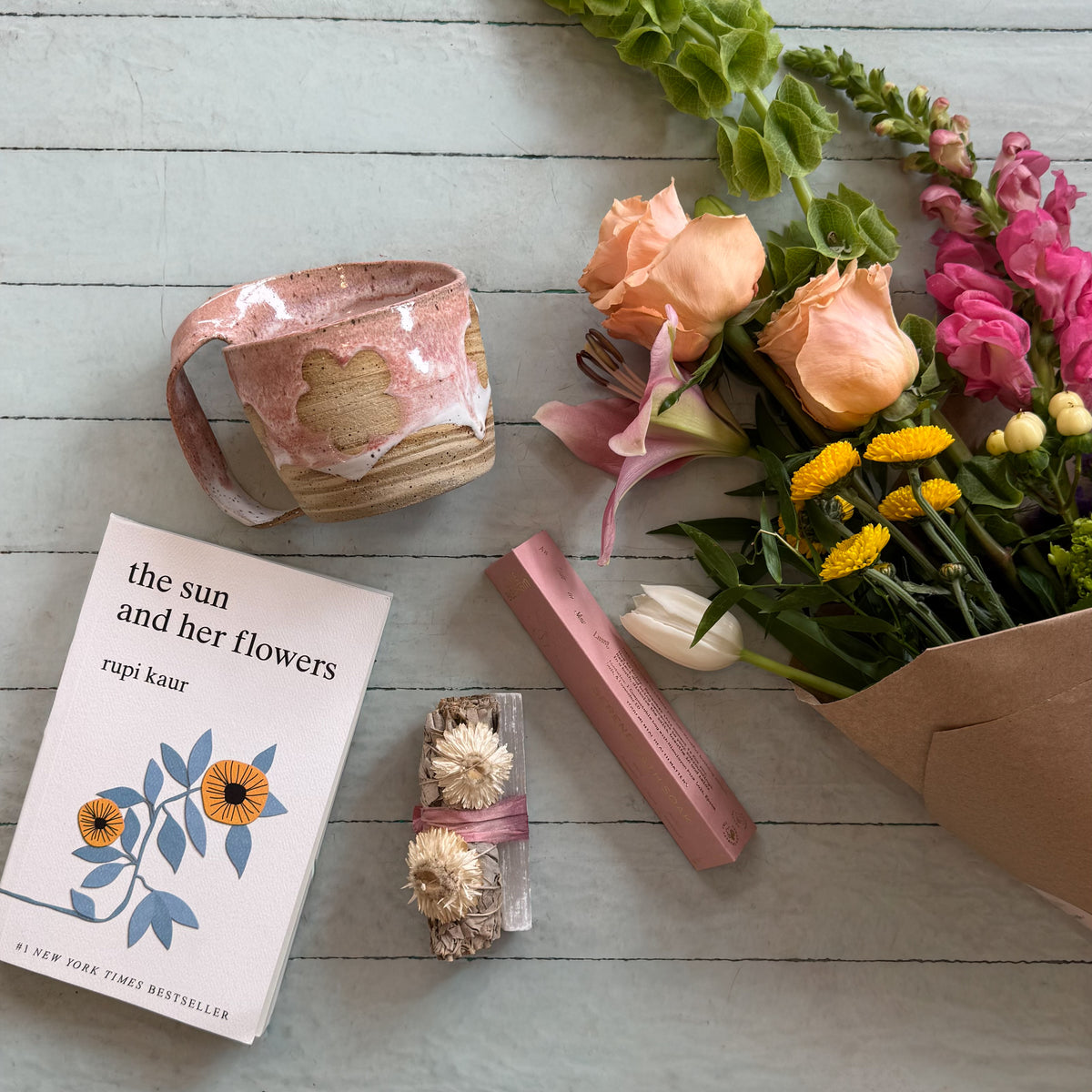 Curated Gift with Flowers