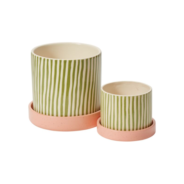 Melancia Pot with Saucer