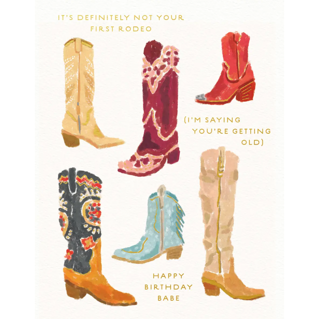 First Rodeo Birthday Card