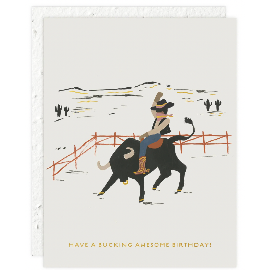 Bucking Awesome Birthday Card