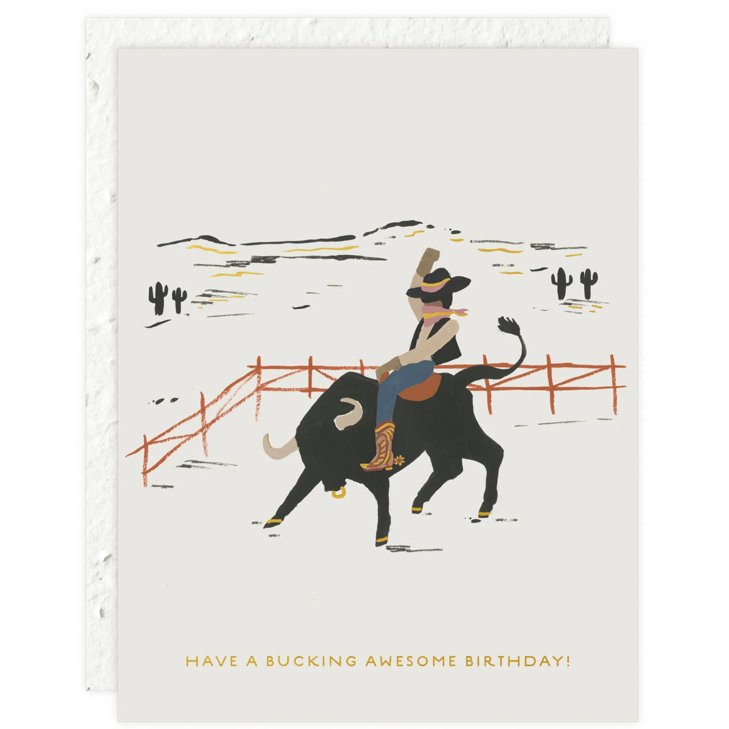 Bucking Awesome Birthday Card