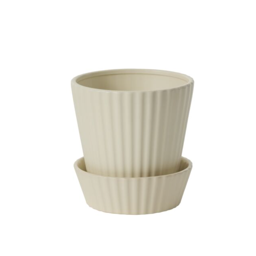 Quincy Pot w/ Saucer