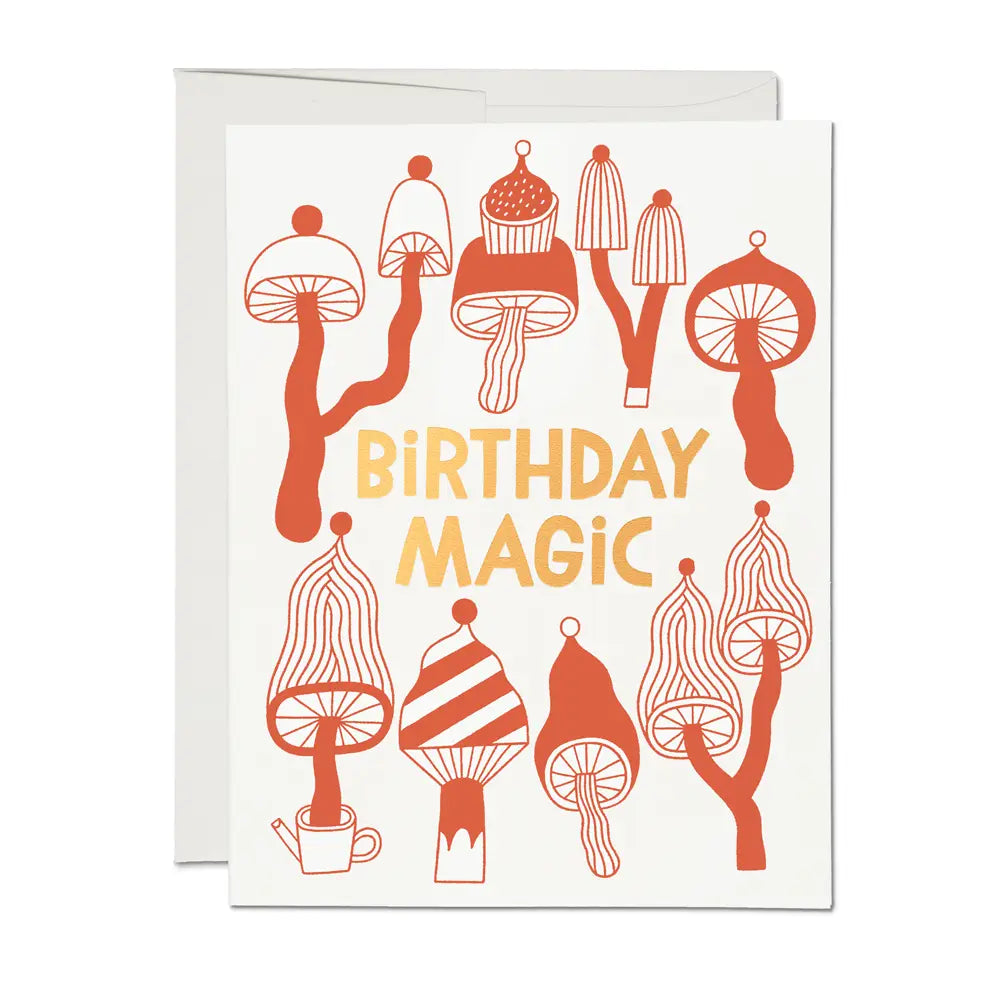 Magic Mushroom Birthday Card