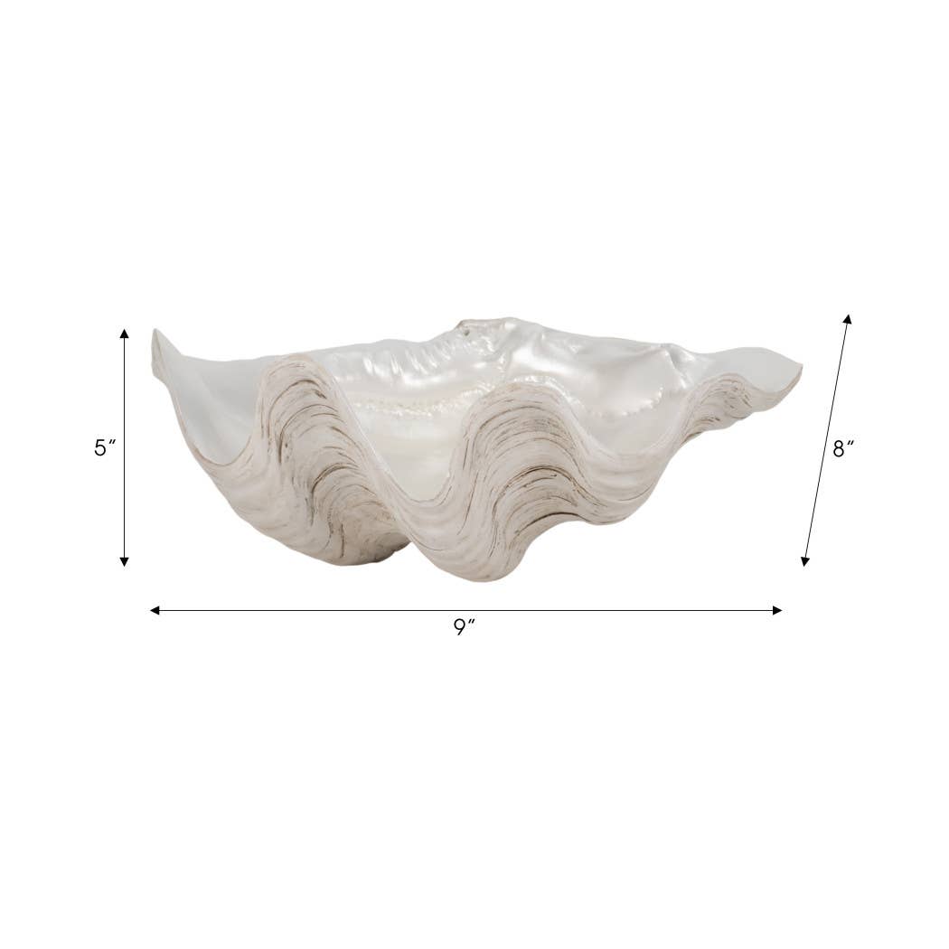 Ivory Resin Coastal Pearlized Shell