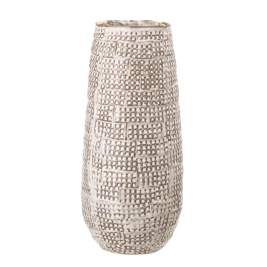 Embossed Basket Vase