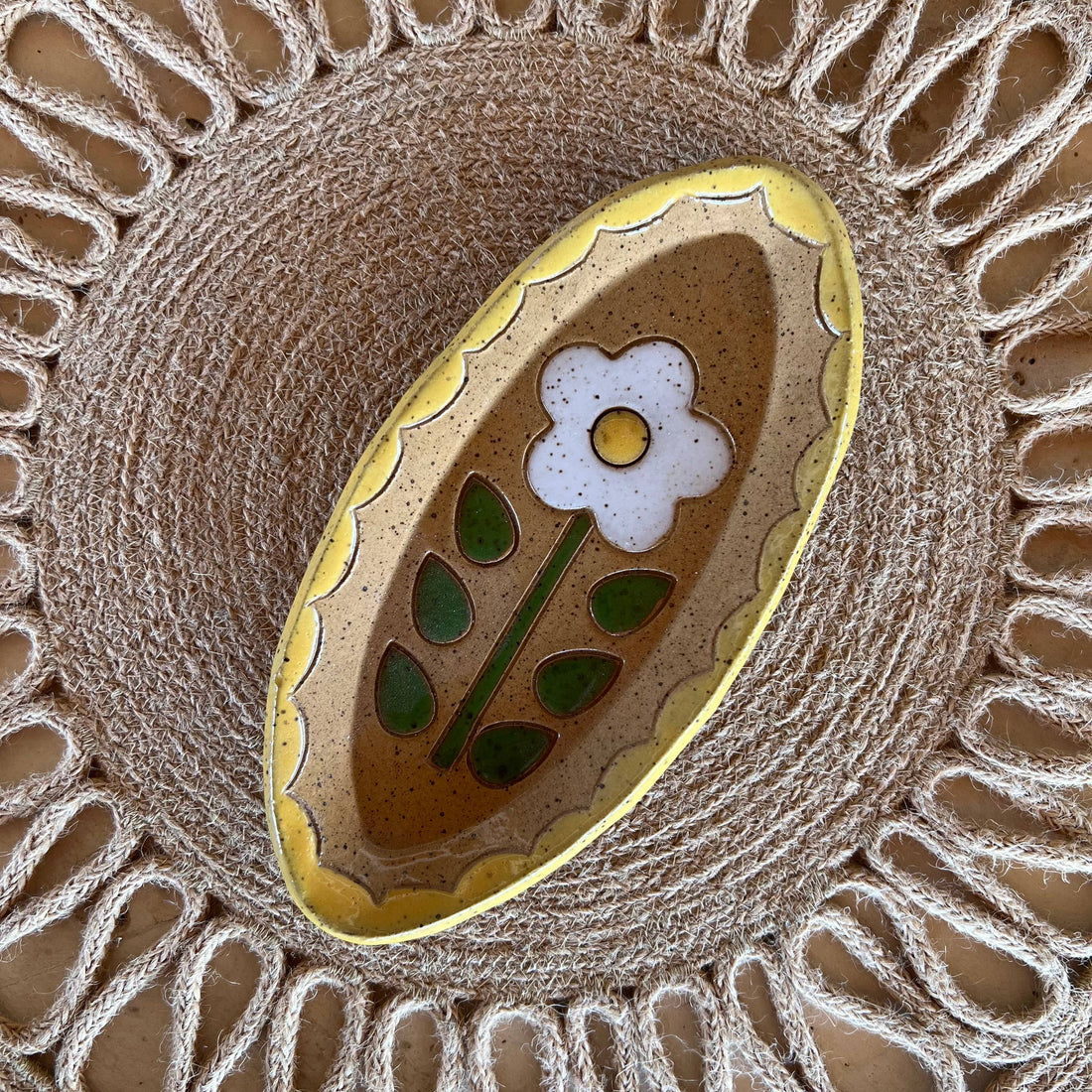 Happy Daisy Oval Dish