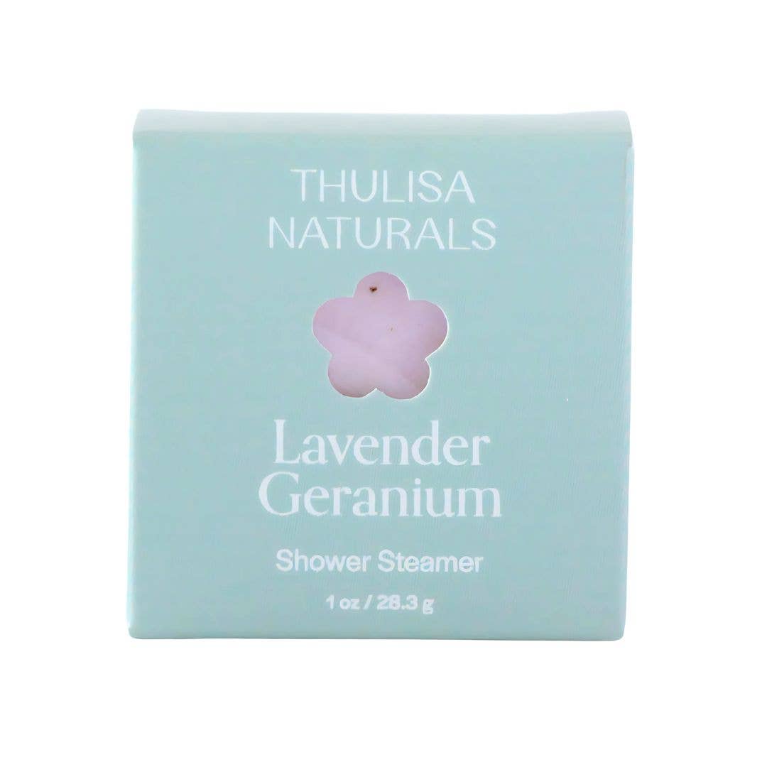 Mini Lavender Geranium Shower Steamer Stocking Stuffer
