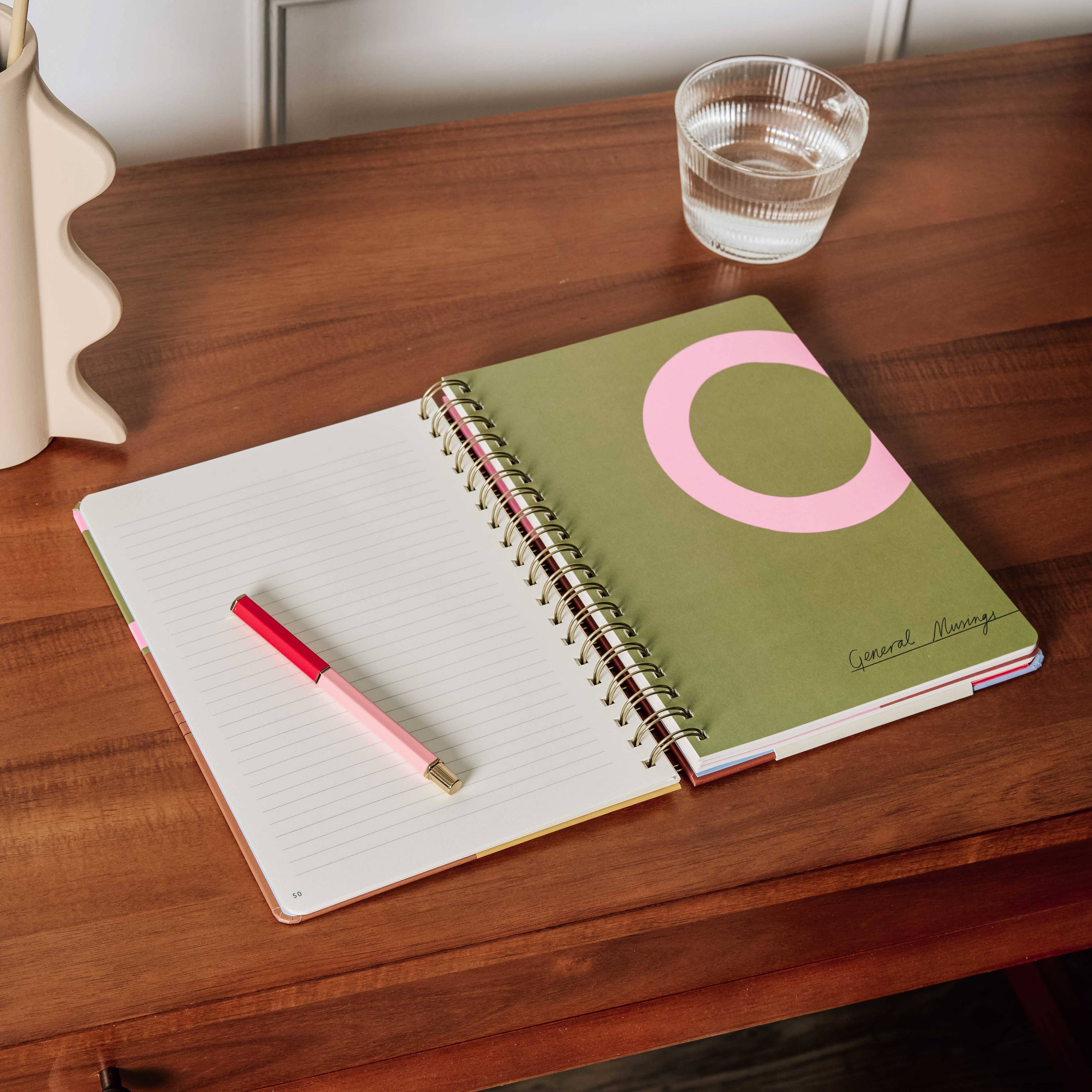 Notes B5 Hardcover Spiral Lined Notebook