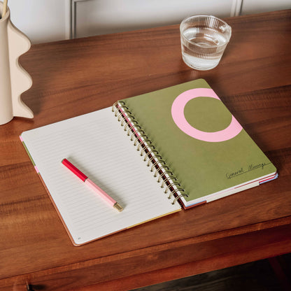 Notes B5 Hardcover Spiral Lined Notebook