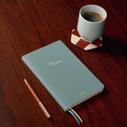 Work in Progress A5 Softcover Lined Notebook - PU Leather