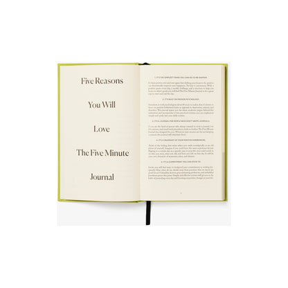 The Five Minute Journal Apple Green - Daily Guided Gratitude